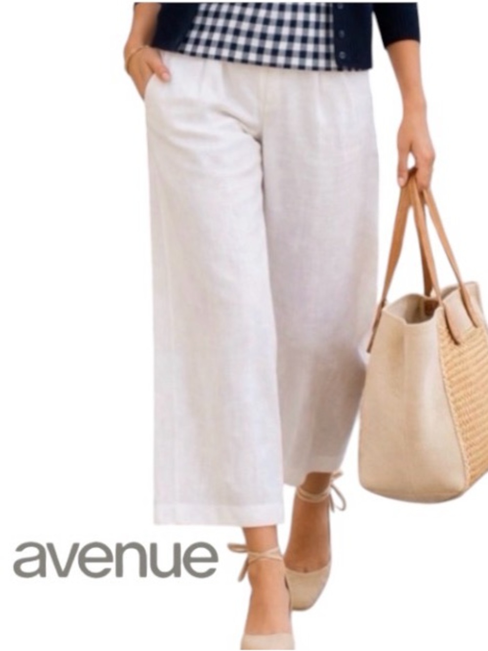 26W AVENUE Cotton No Gap Capri, New Without Tags.
